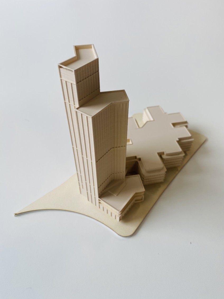 Pressemitteilung Neubau: Turmmodell von BAID Architektur gmbh